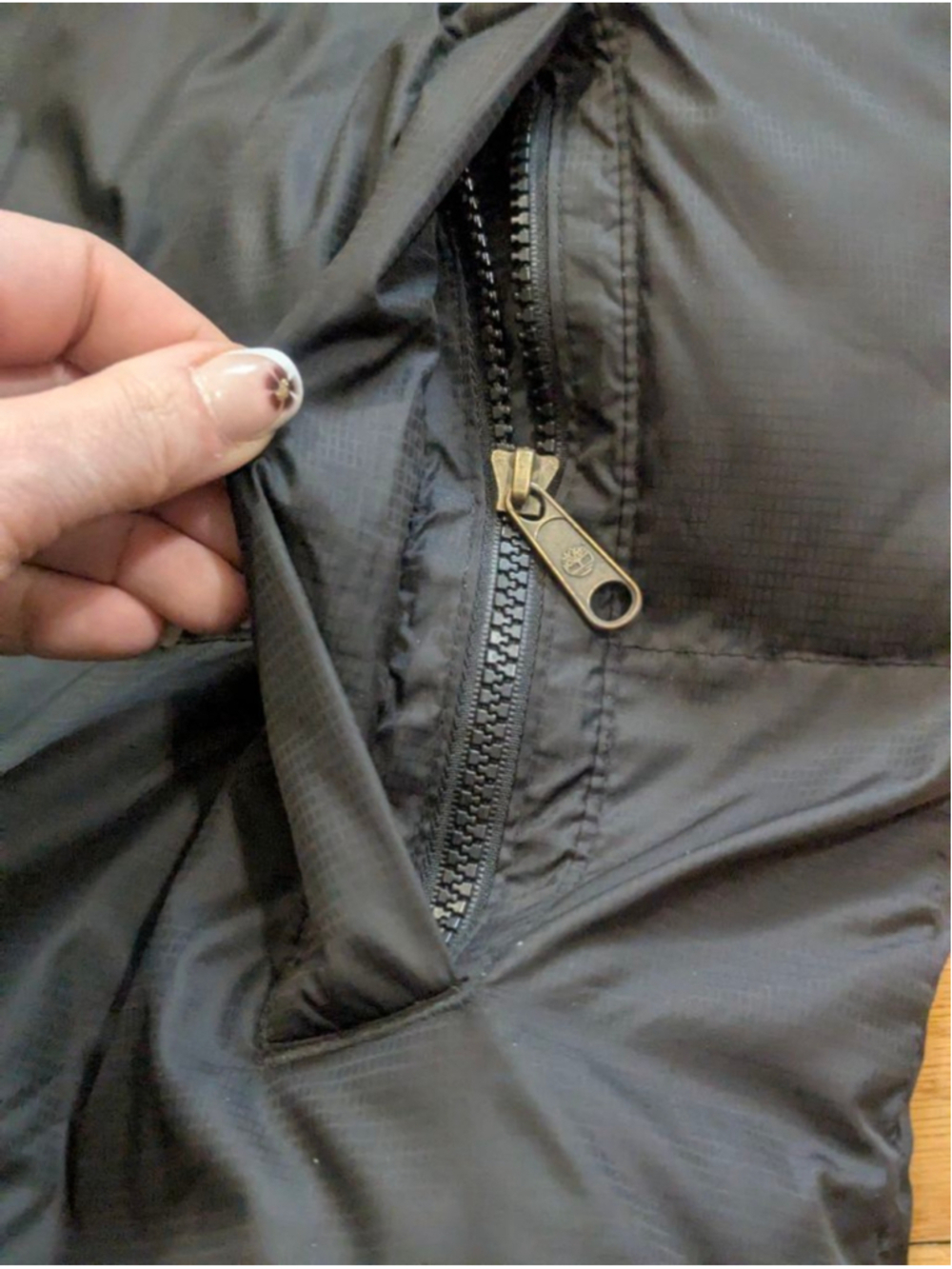 Timberland Black Puffer Jacket Large - Picture 7 of 15